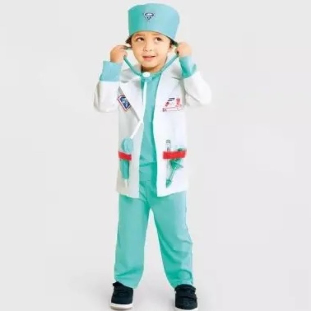 Hyde and Eek Child DOCTOR Halloween Costume Dress Up Size Large 12/14 NWT